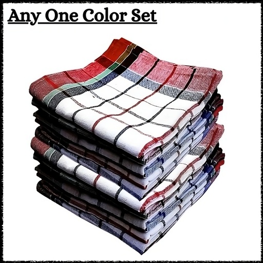 Kitchen Cleaning Cloth Multipurpose Kitchen Towels (Any 1 Color Set) - 18X18 Inch (Pack Of 12 Pcs)
